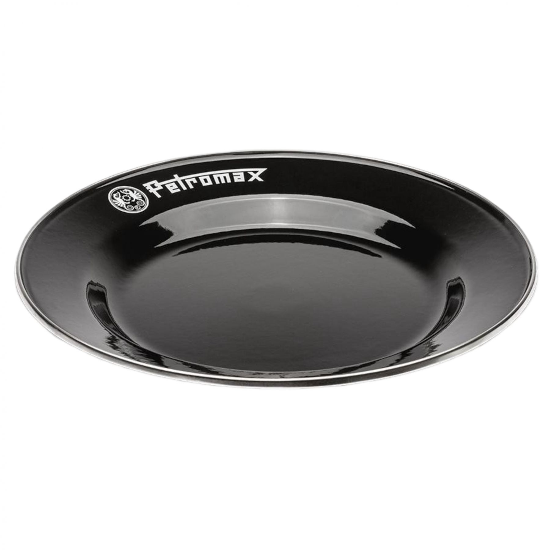 Petromax Enamel Plates black 2 stk (26 cm), Tallerkner, Sort