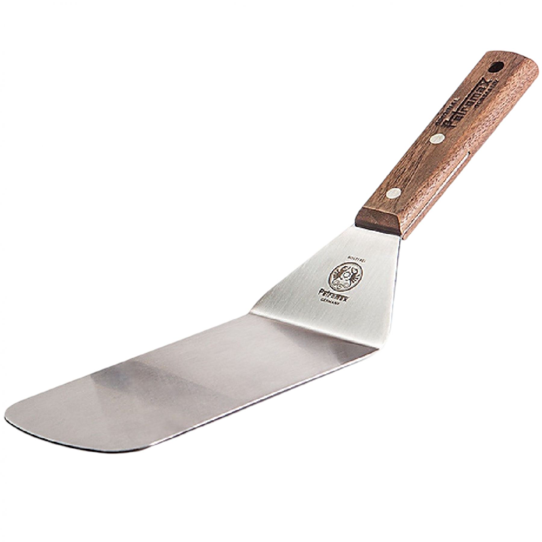 Petromax Flexibel Spatel med kort håndtag, brun/sølv billede