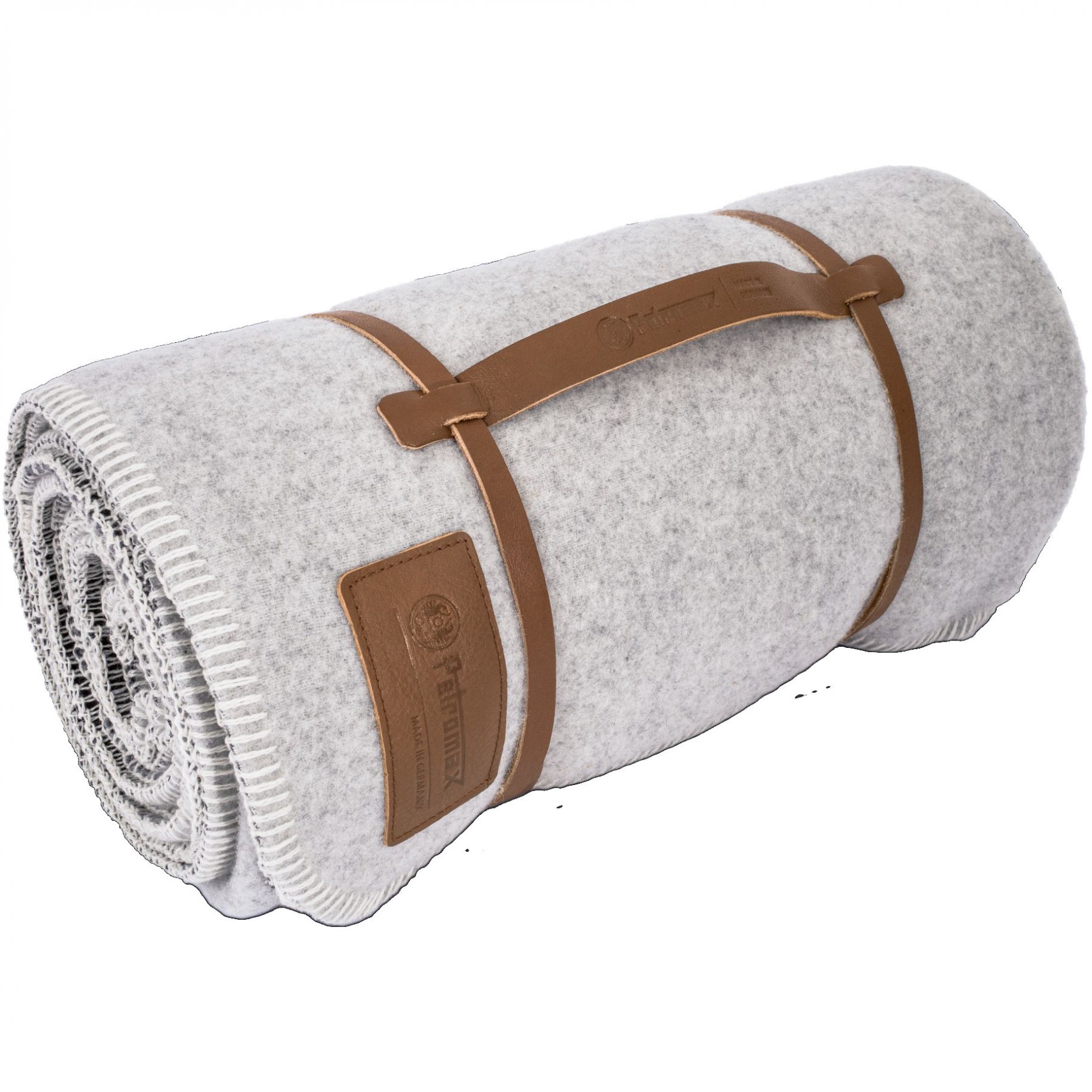 Petromax Smoky Wool Blanket, 150x200cm, Uldtæppe, hvid/grå