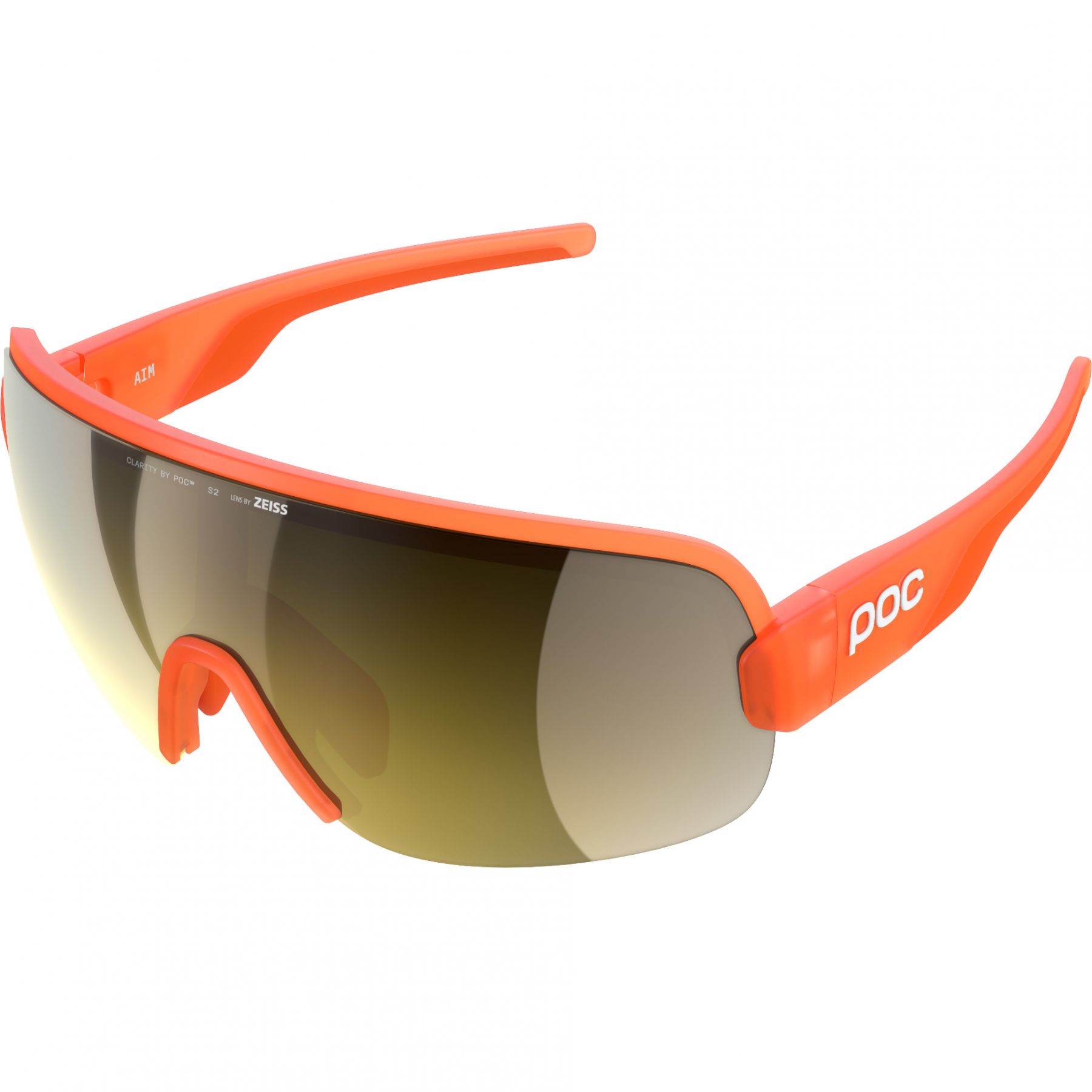 POC Aim, solbriller, fluorescent orange translucent billede