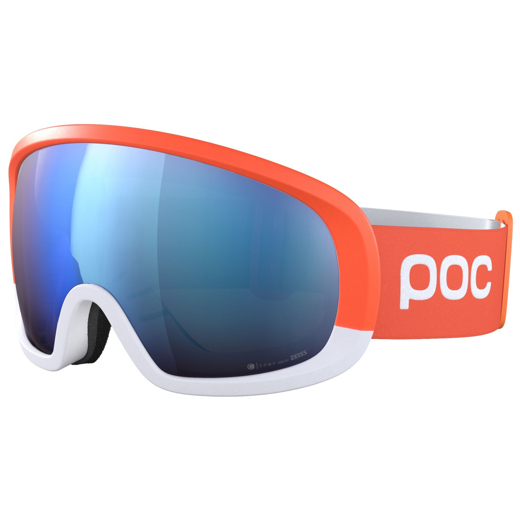 Billede af POC Fovea Mid Race, skibriller, zink orange/hydrogen white hos Skisport.dk