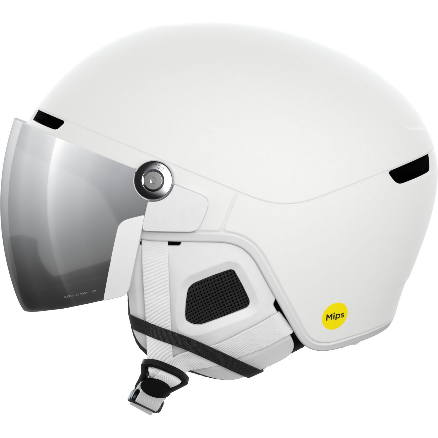 POC Obex Visor, skihjelm med visir, hydrogen white billede
