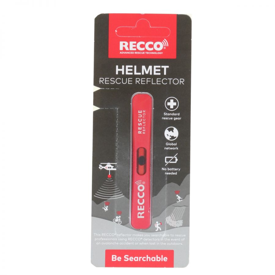 Recco Helmet Rescue, reflector, rød thumbnail