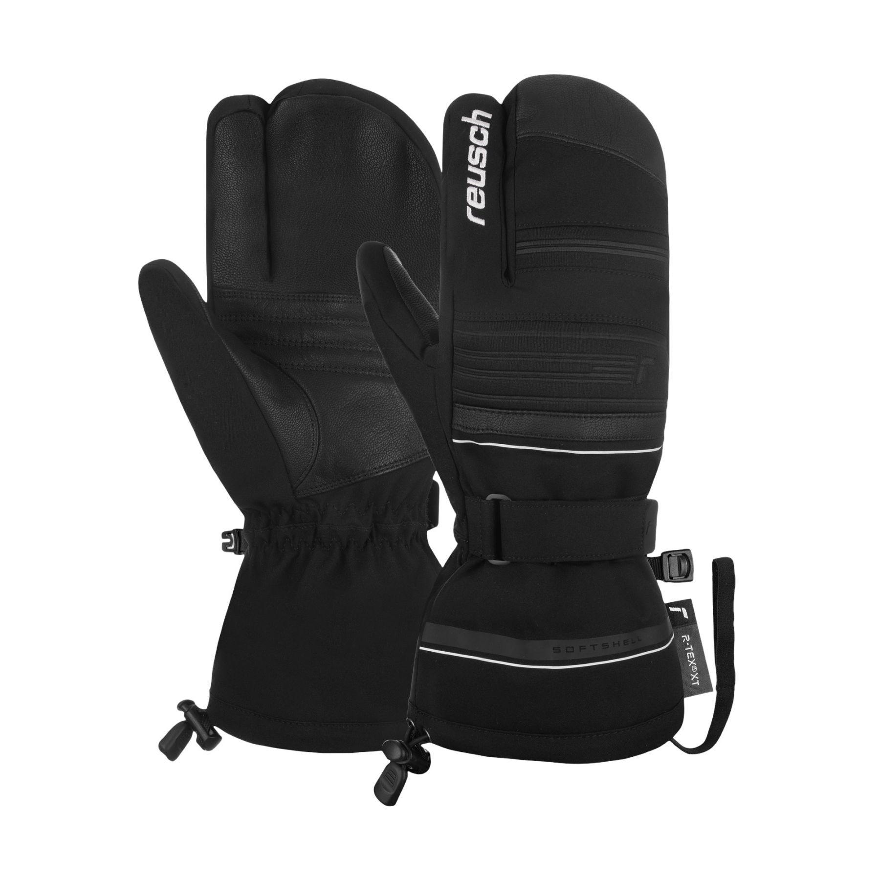 Reusch Conan R-TEX XT, 3-fingre skihandsker, herre, sort