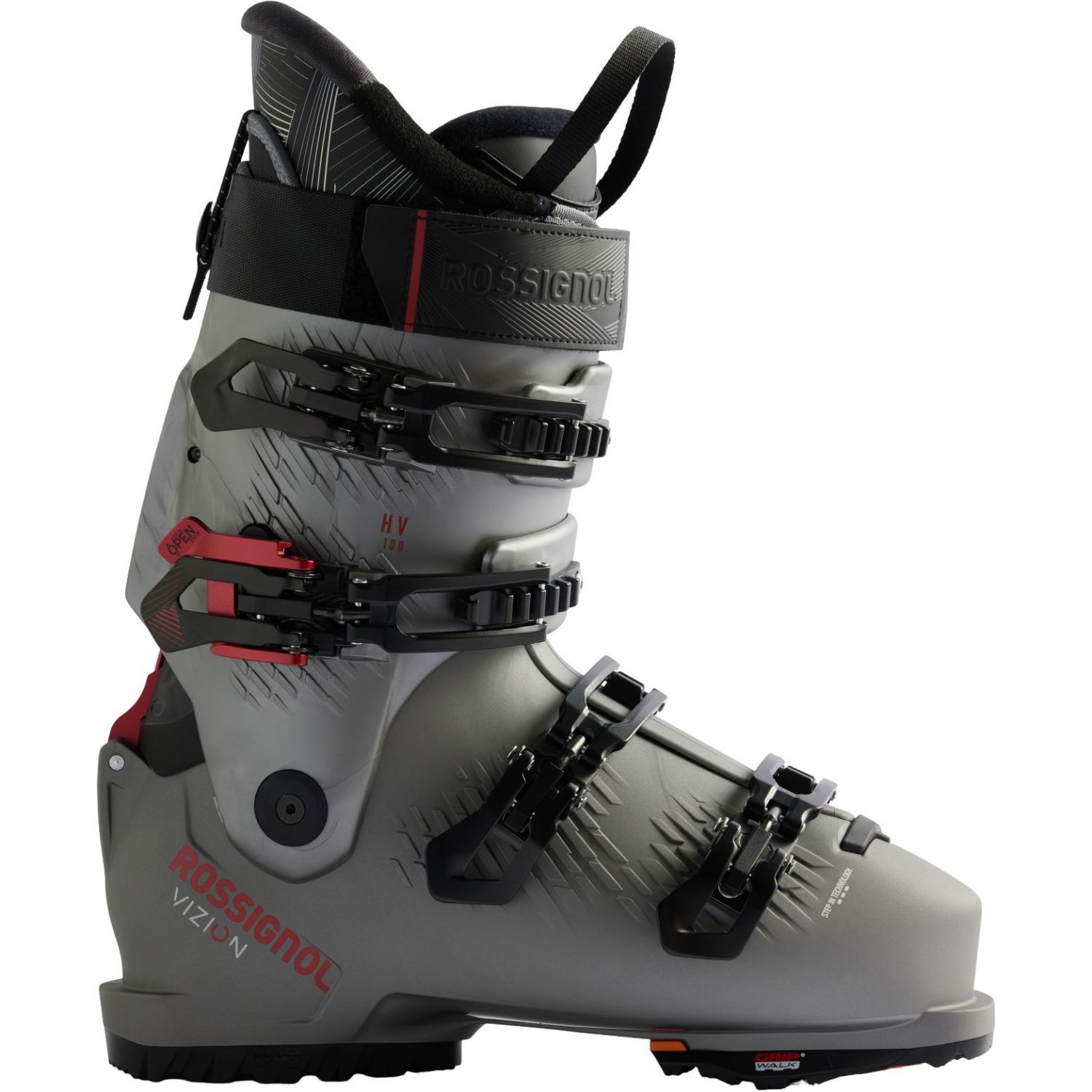 Rossignol Vizion 4B 100 HV GW, skistøvler, herre, sølv/grå