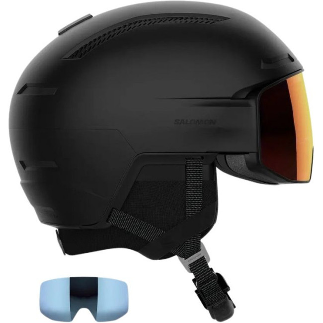 Salomon Driver Prime Sigma Plus, skihjelm med visir, sort