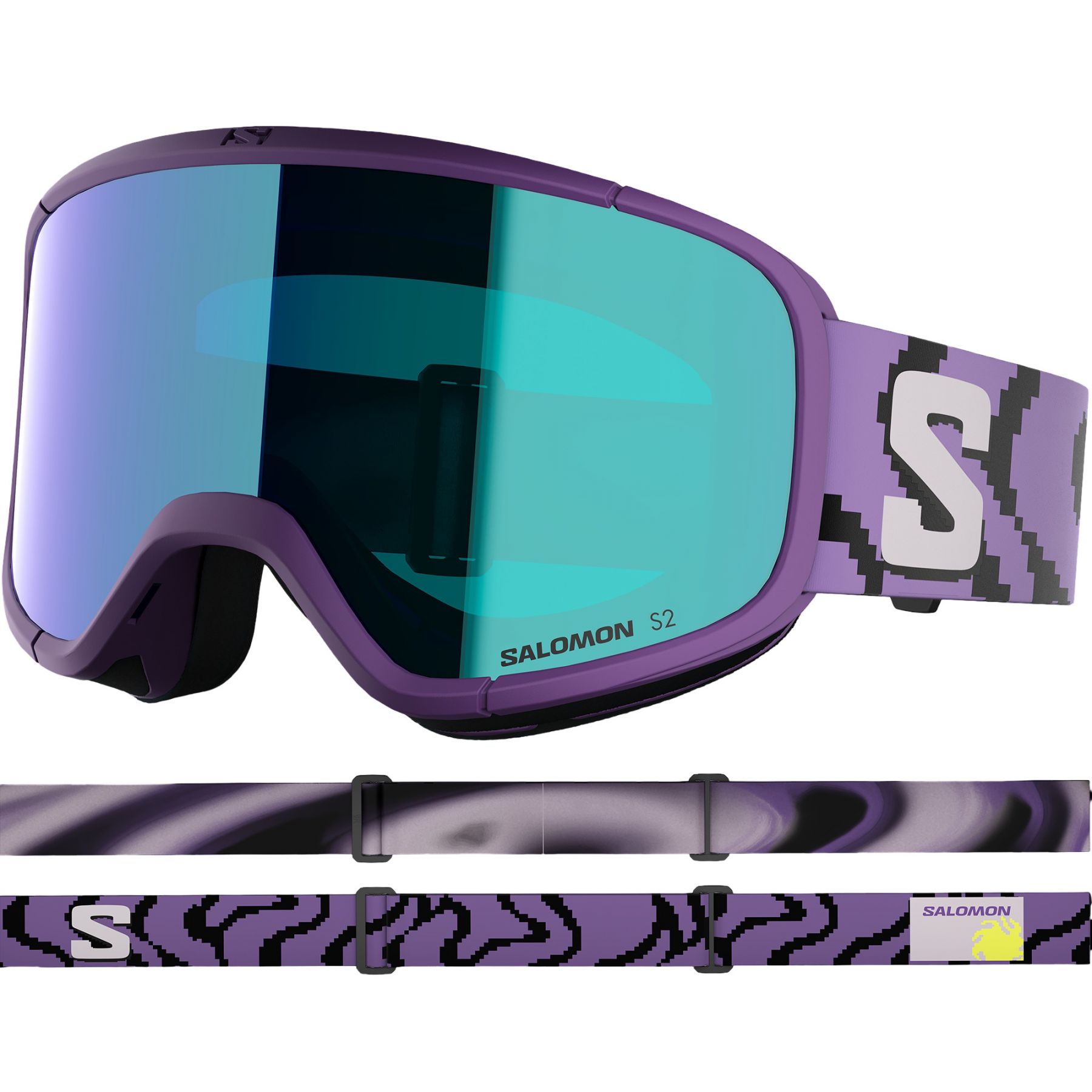 Salomon Lumi, skibriller, junior, lilla