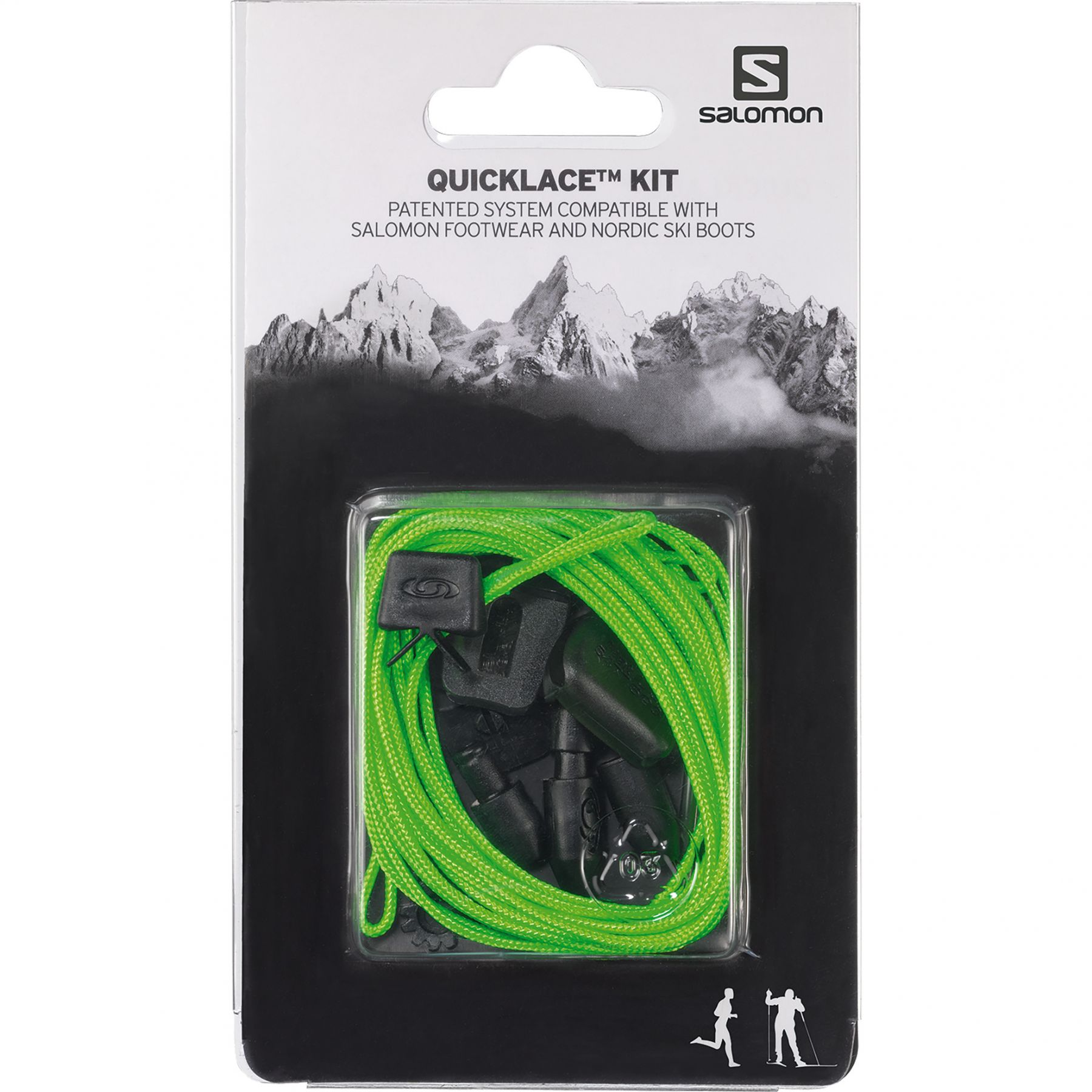 Salomon Qicklace Kit, snørebånd, grøn billede