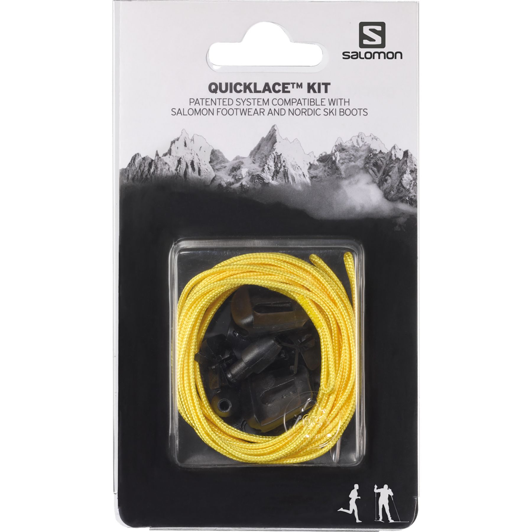 Salomon Qicklace Kit, snørebånd, gul billede