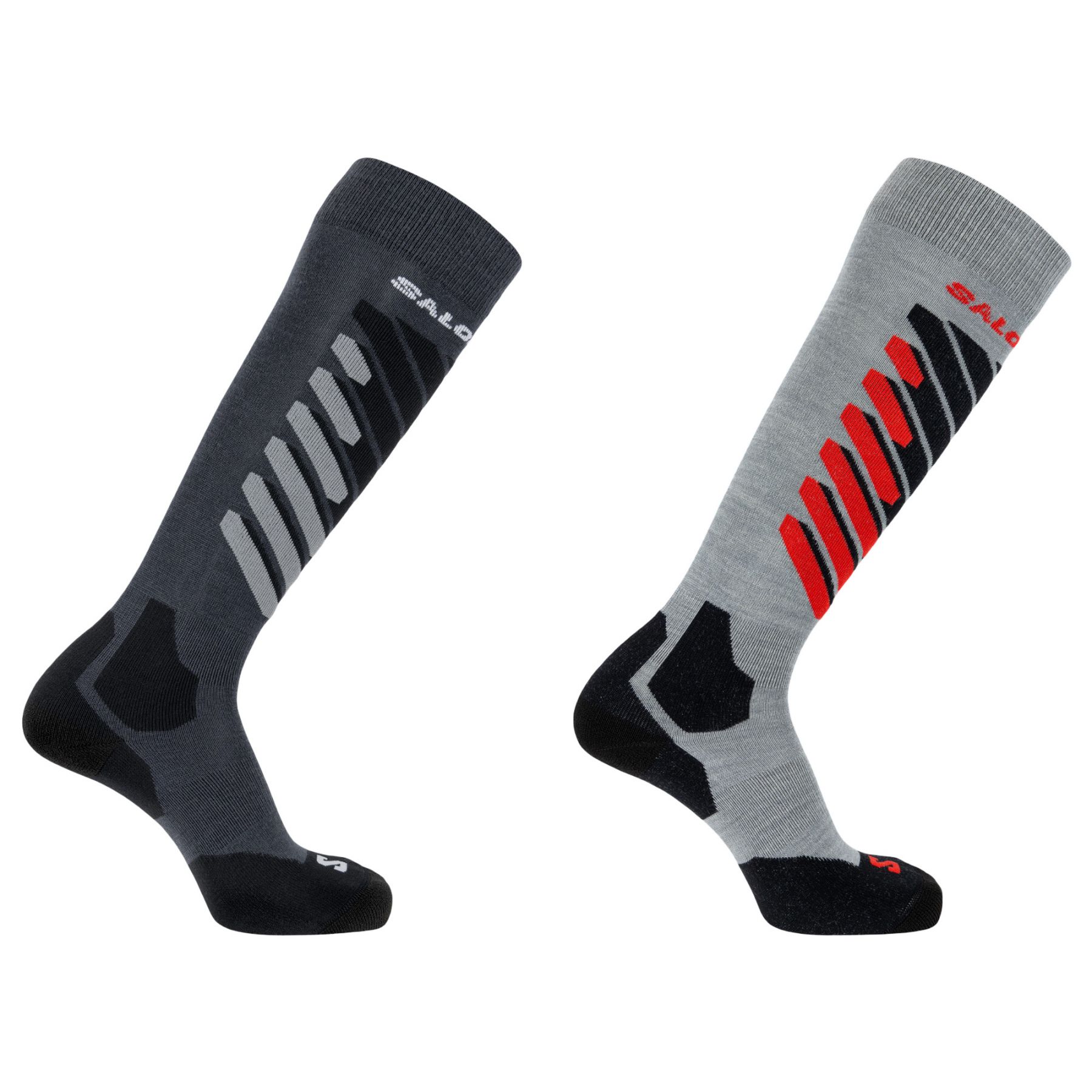 Salomon S/Access, skistrømper, 2-pak, grå billede