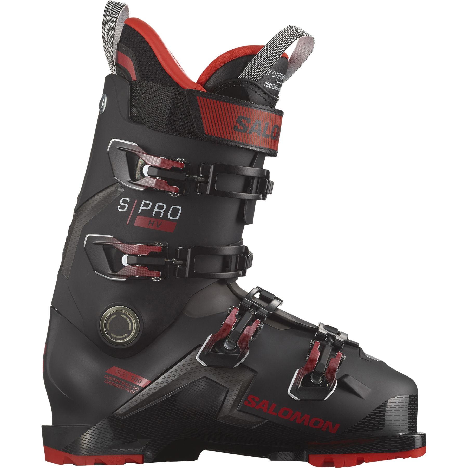 Se Salomon S/PRO HV 100 GW, skistøvler, herre, sort/rød hos Skisport.dk