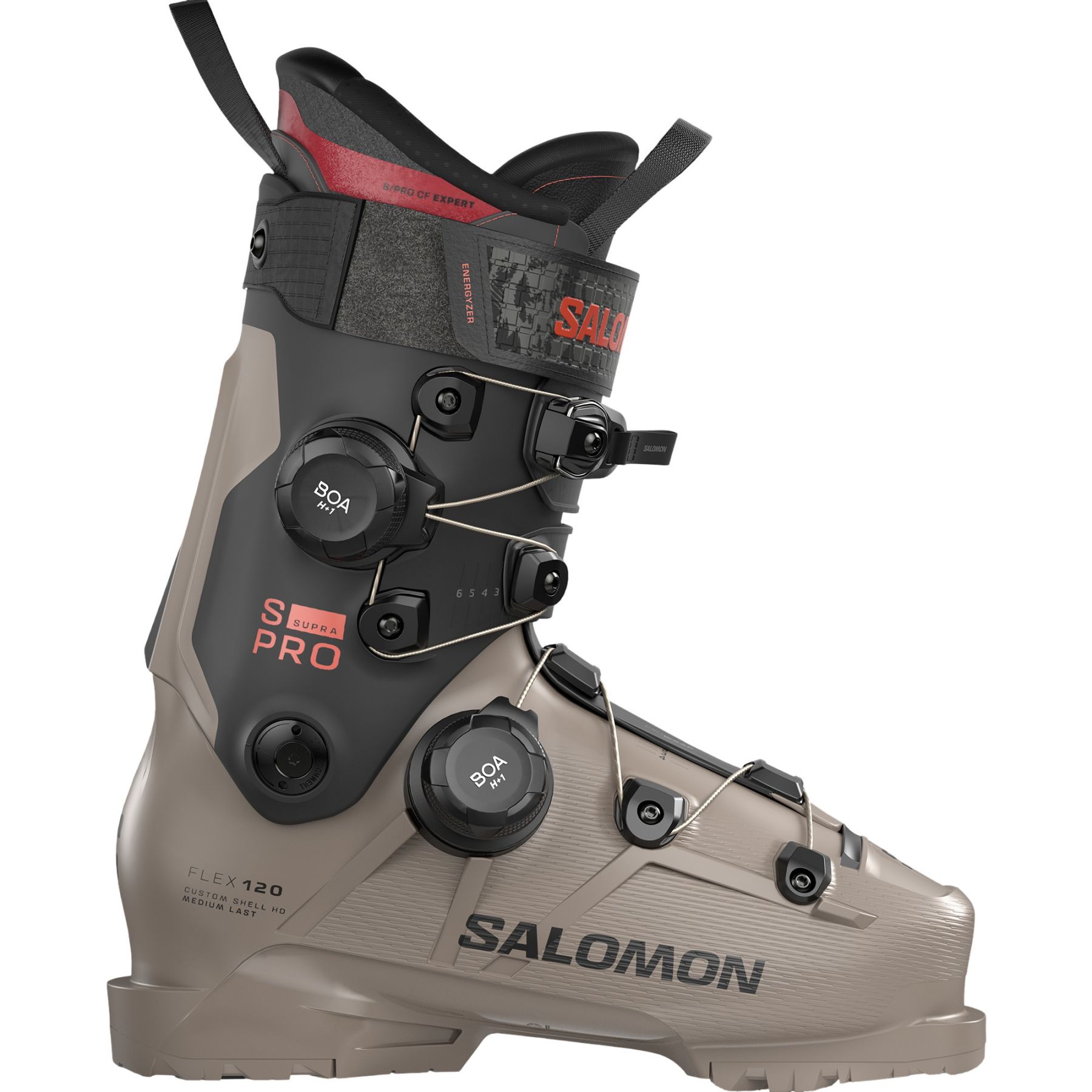 Salomon S/Pro Supra Dual Boa 120, skistøvler, herre, beige/sort billede
