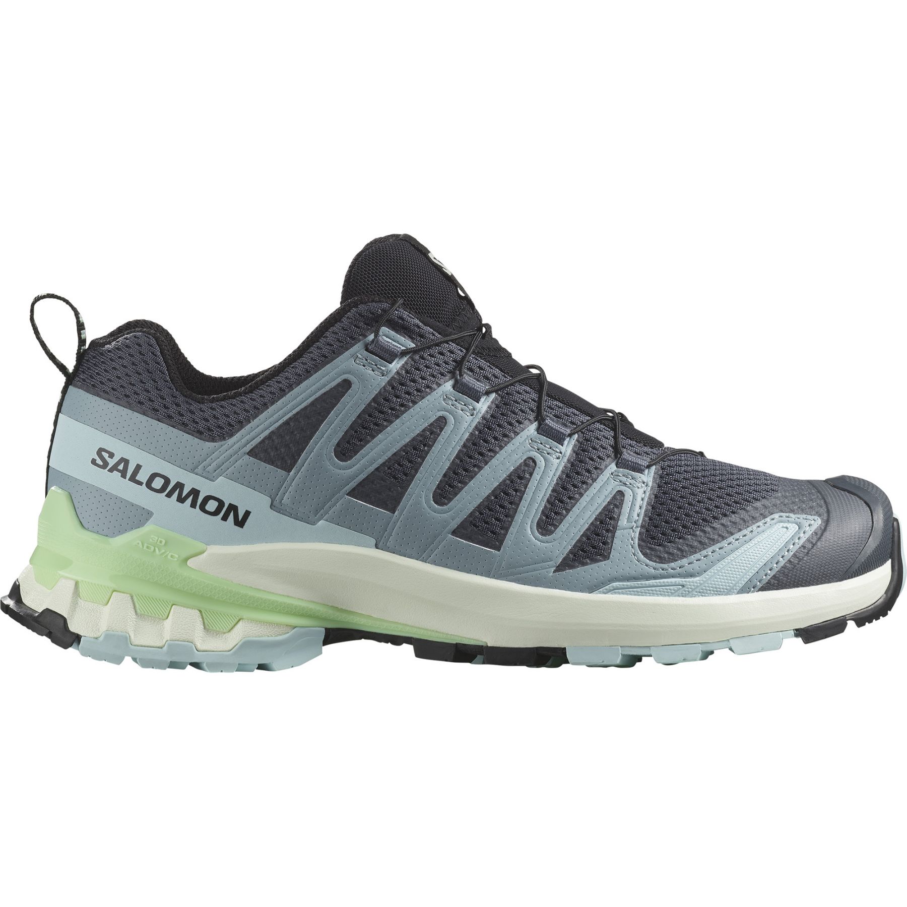 Salomon XA Pro 3D V9, trailsko, dame, blå/grøn billede