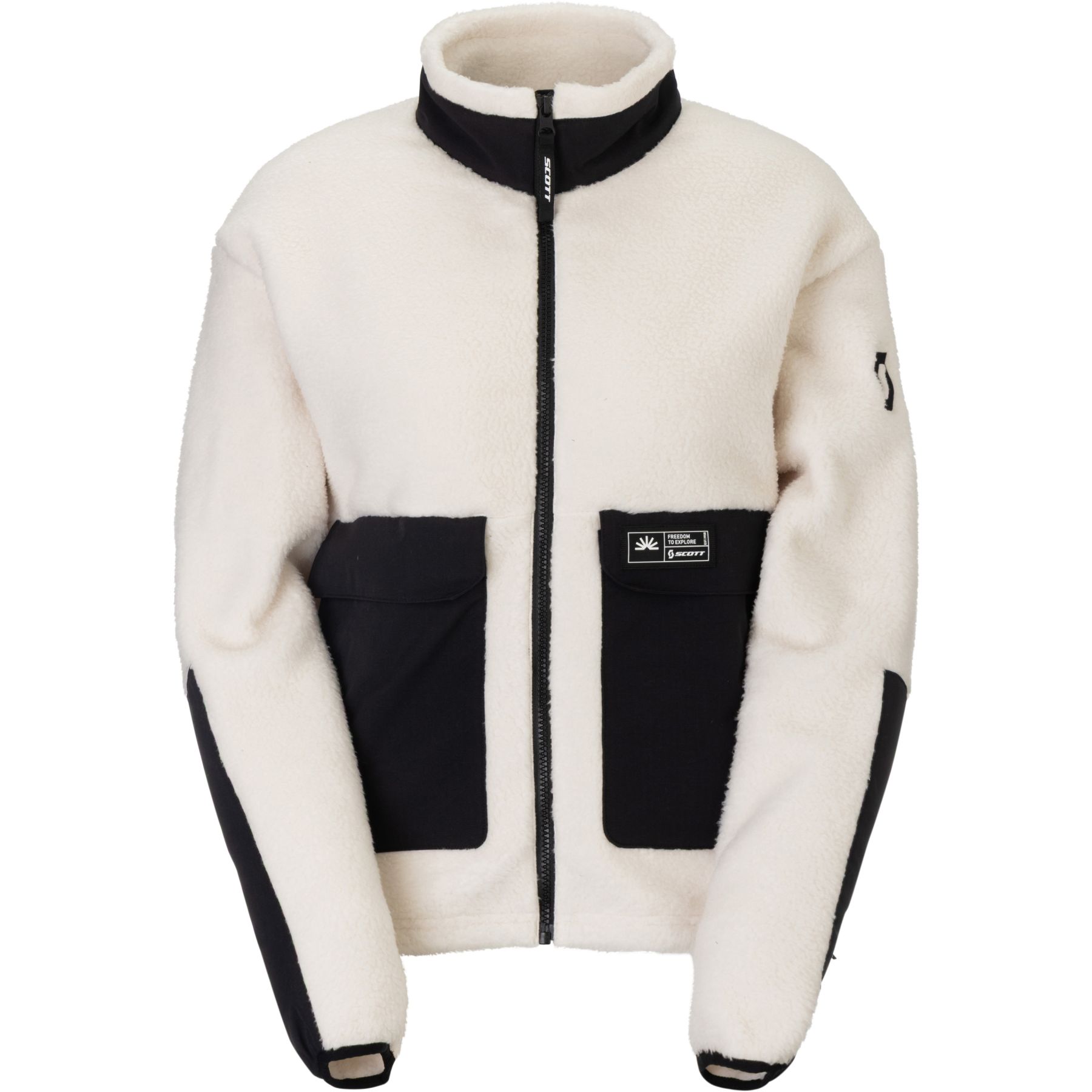 Scott Escape Heritage Pile, fleecetrøje, dame, beige/sort