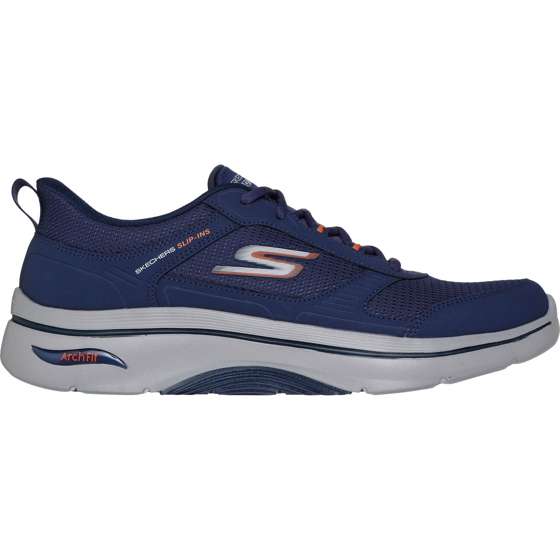 Skechers Go Walk Arch Fit 2.0 – Seared, sko, herre, navy/orange