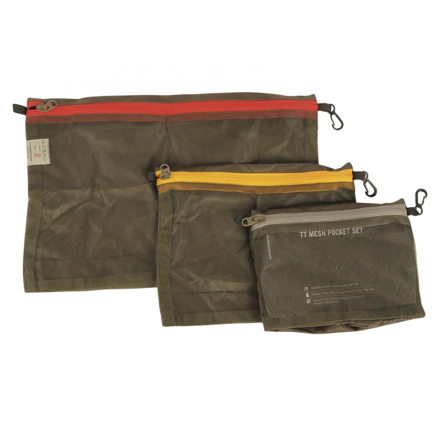 Tasmanian Tiger Mesh Pocket Set, Lommesæt, Oliven