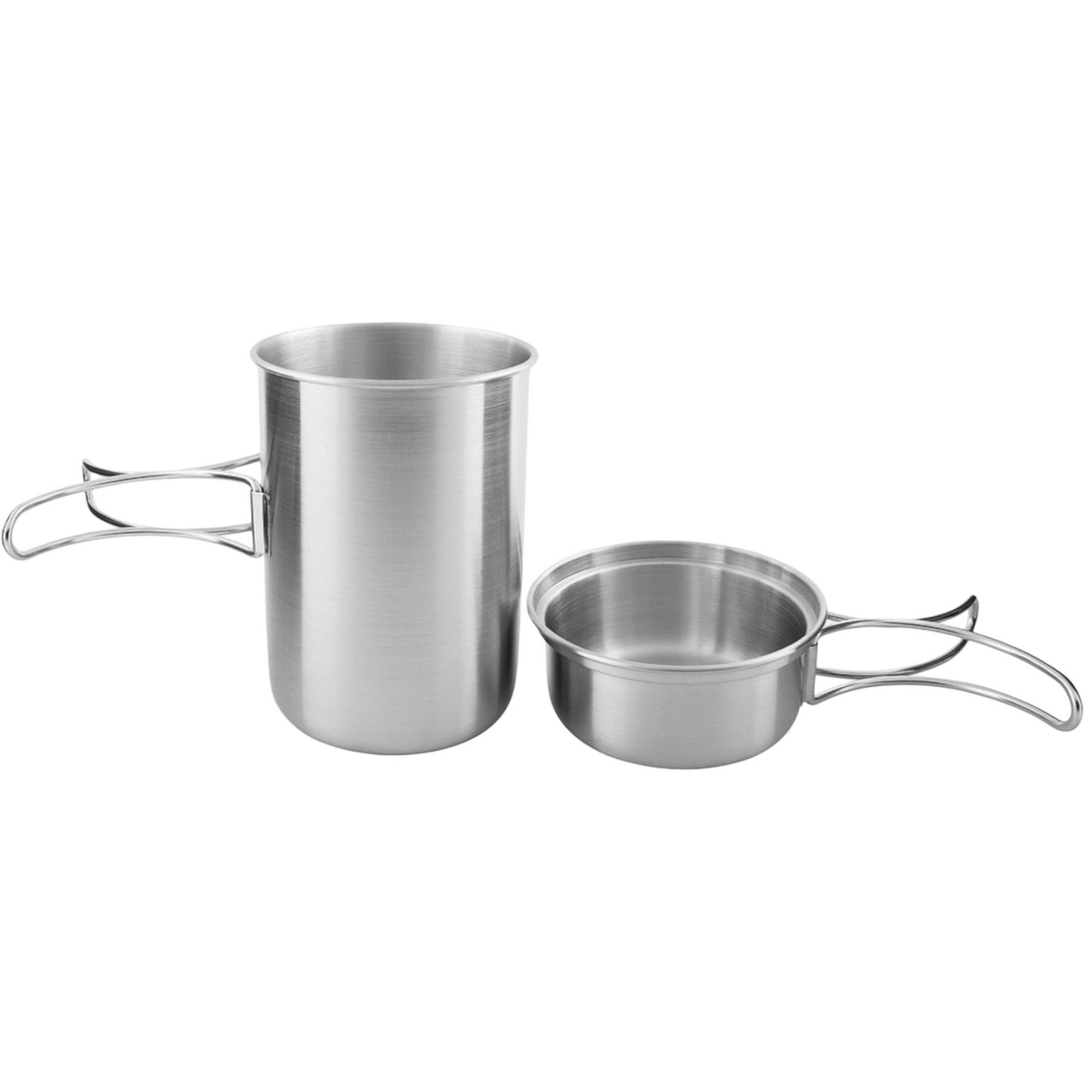 Tatonka Handle Mug 850ml Set, krus med låg, sølv billede