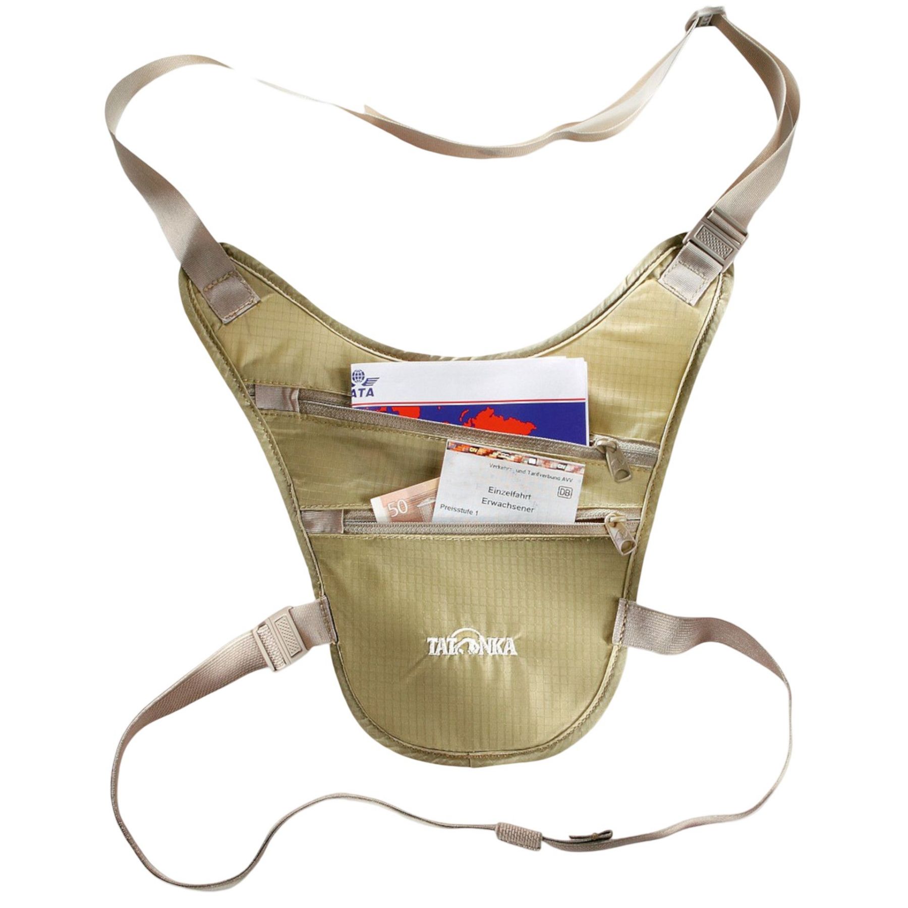Tatonka Skin Chest Holster, brysttaske, beige