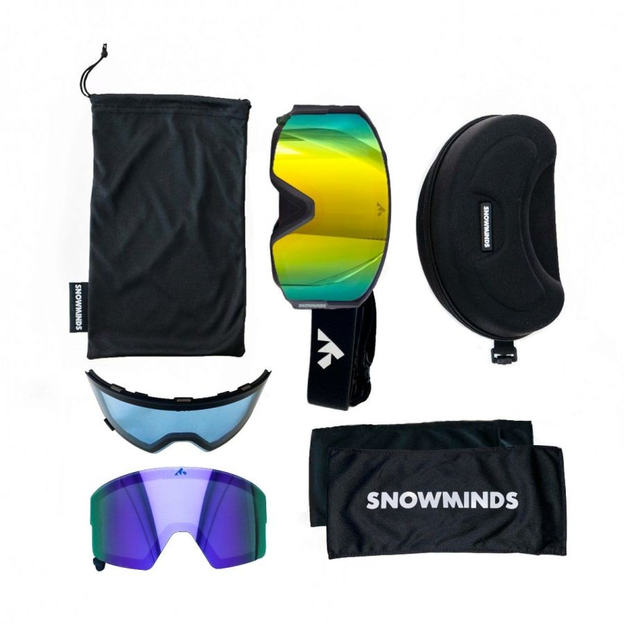 Billede af The Snowminds All Inclusive Magic Retro Goggles, sort hos Skisport.dk