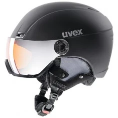 Uvex hlmt 400, skihjelm med visir, sort