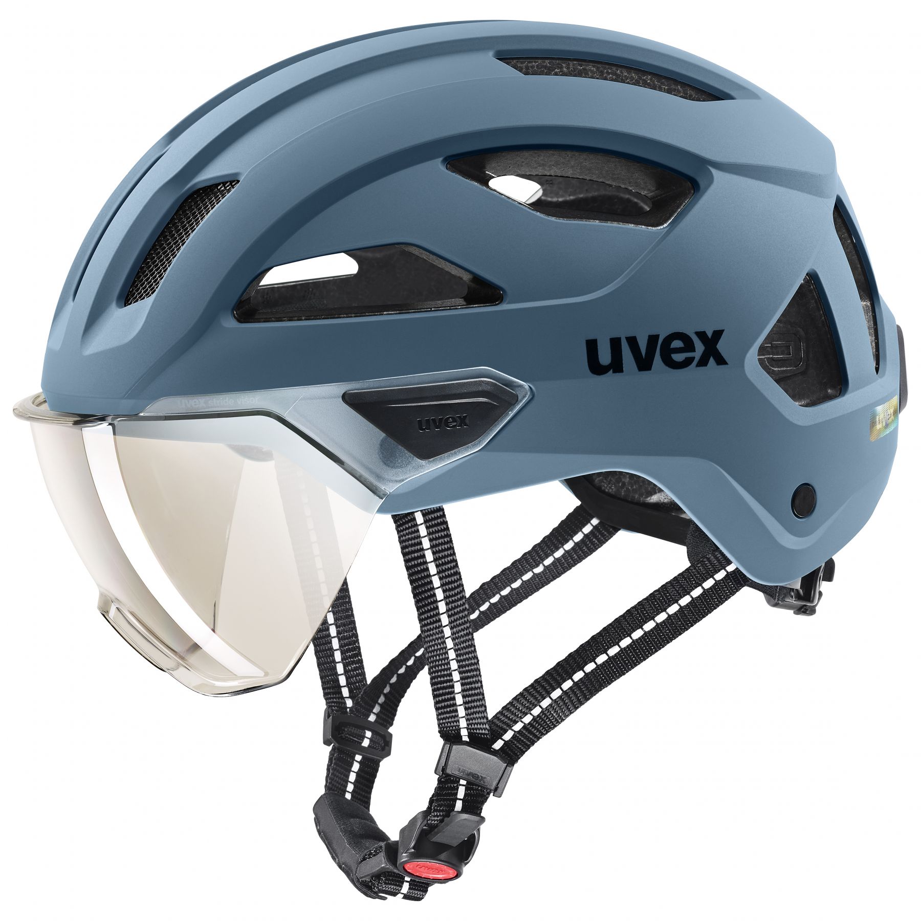 Uvex Stride Visor, cykelhjelm, blå billede