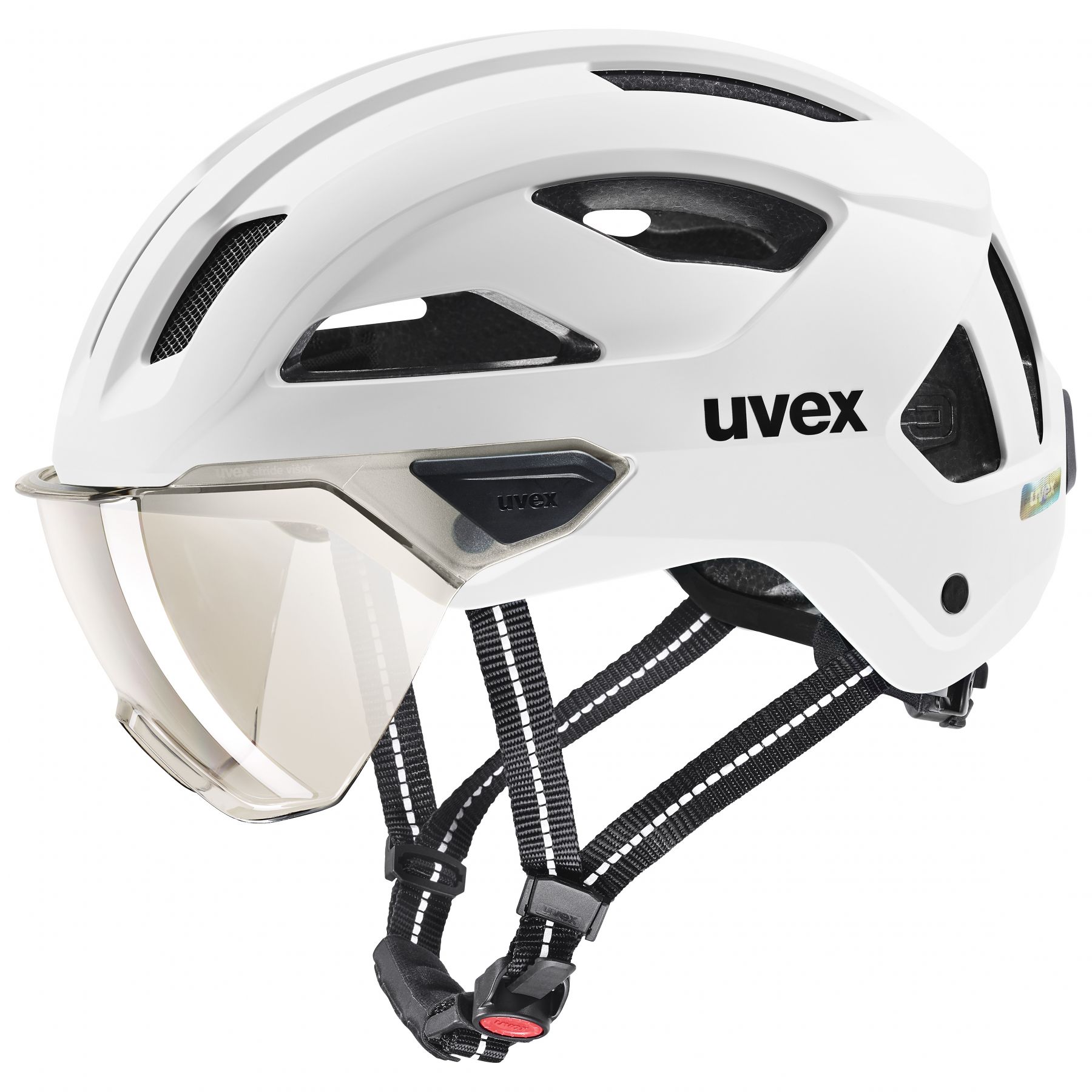 Uvex Stride Visor, cykelhjelm, hvid billede